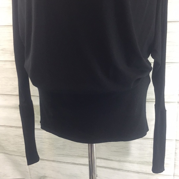 FP Beach •Black Pullover Dolman Tapered Waist Top - Picture 8 of 13